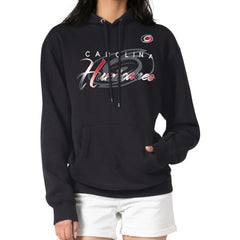NHL Black Carolina Hurricanes G-III 4Her by Carl Banks Shadow Logo Fleece Pullover Hoodie