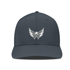 NHL Charcoal Washington Capitals Levelwear Rise Slate & Snow Structured Flex Hat