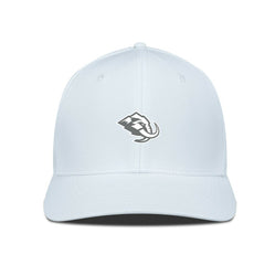 NHL White Utah Mammoth Levelwear Rise Slate & Snow Structured Flex Hat