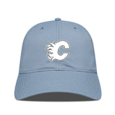 NHL Blue Calgary Flames Levelwear Matrix Slate & Snow Unstructured Adjustable Hat