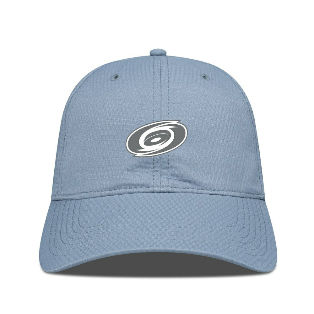 NHL Blue Carolina Hurricanes Levelwear Matrix Slate & Snow Unstructured Adjustable Hat