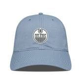 NHL Blue Edmonton Oilers Levelwear Matrix Slate & Snow Unstructured Adjustable Hat
