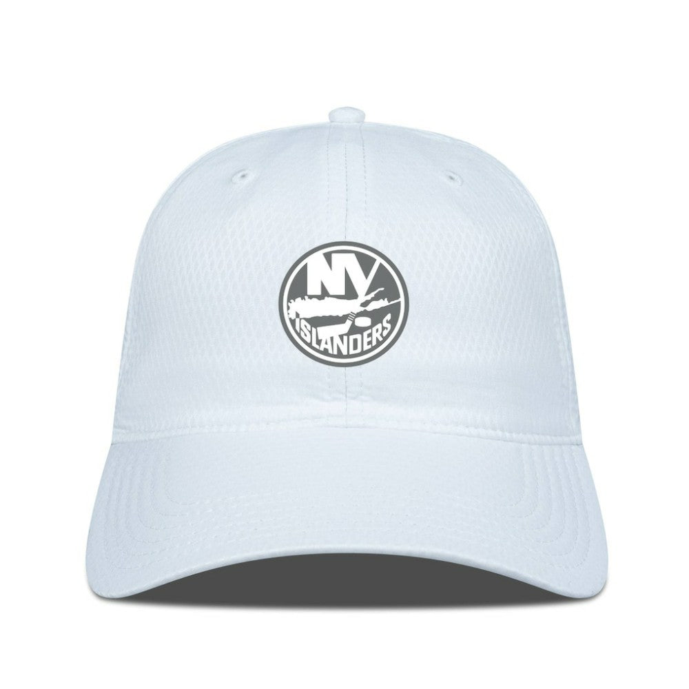 NHL White New York Islanders Levelwear Matrix Slate & Snow Unstructured Adjustable Hat