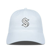 NHL White Seattle Kraken Levelwear Matrix Slate & Snow Unstructured Adjustable Hat