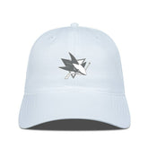 NHL White San Jose Sharks Levelwear Matrix Slate & Snow Unstructured Adjustable Hat