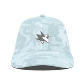 NHL Camo San Jose Sharks Levelwear Clash Slate & Snow Meshback Flex Hat