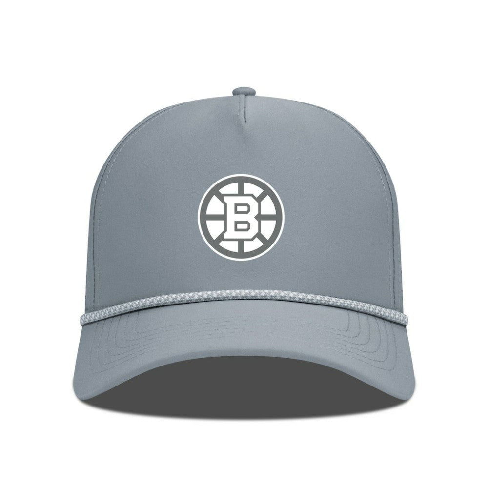 NHL Gray Boston Bruins Levelwear Gordon Slate & Snow Rope Adjustable Hat