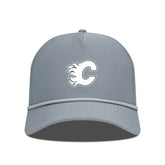 NHL Gray Calgary Flames Levelwear Gordon Slate & Snow Rope Adjustable Hat
