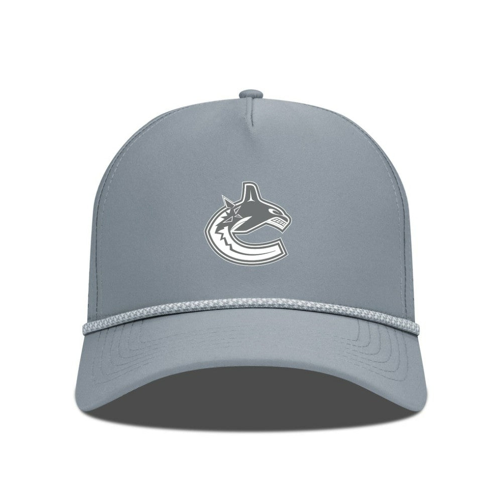 NHL Gray Vancouver Canucks Levelwear Gordon Slate & Snow Rope Adjustable Hat