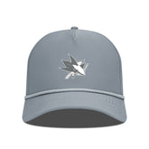 NHL Gray San Jose Sharks Levelwear Gordon Slate & Snow Rope Adjustable Hat