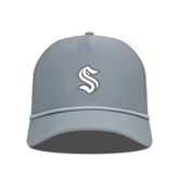 NHL Gray Seattle Kraken Levelwear Gordon Slate & Snow Rope Adjustable Hat