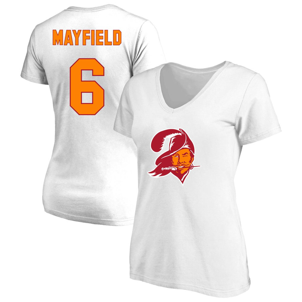Baker Mayfield Women's Plus Size Name & Number Scoop Neck T-Shirt - Tampa Bay Buccaneers