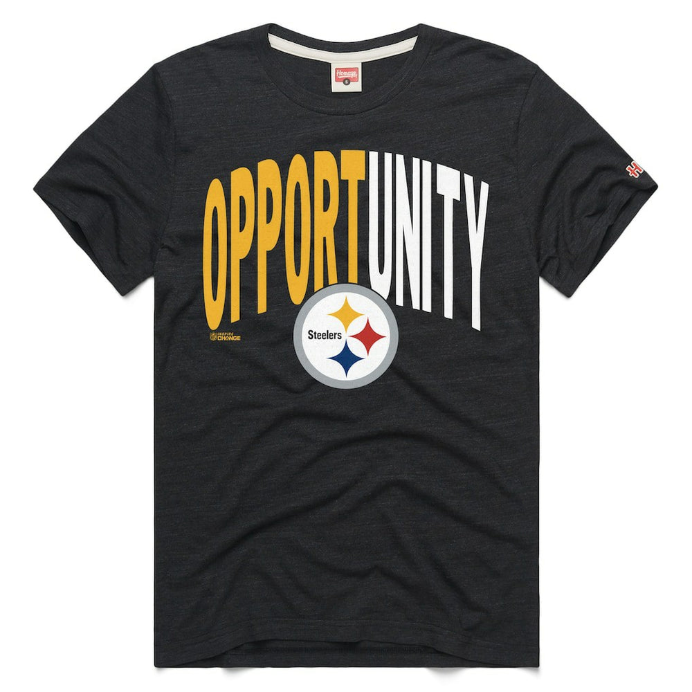 Homage Unisex 2025 Inspire Change Opportunity Tri-Blend T-Shirt - Pittsburgh Steelers