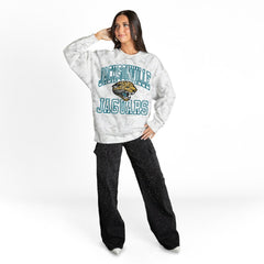 Gameday Couture Women's Whiteout Oversized Premium Fleece Sweatshirt - Jacksonville Jaguars