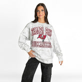 Gameday Couture Women's Whiteout Oversized Premium Fleece Sweatshirt - Tampa Bay Buccaneers