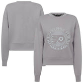 NHL Gray Philadelphia Flyers Levelwear Women's Slate & Snow Sponge Tri-Blend Sweatshirt