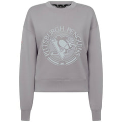 NHL Gray Pittsburgh Penguins Levelwear Women's Slate & Snow Sponge Tri-Blend Sweatshirt