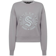 NHL Gray Seattle Kraken Levelwear Women's Slate & Snow Sponge Tri-Blend Sweatshirt