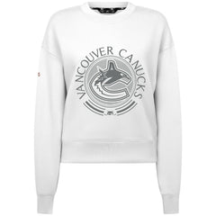 NHL White Vancouver Canucks Levelwear Women's Slate & Snow Sponge Tri-Blend Sweatshirt