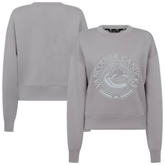 NHL Gray Vancouver Canucks Levelwear Women's Slate & Snow Sponge Tri-Blend Sweatshirt