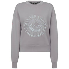NHL Gray Vancouver Canucks Levelwear Women's Slate & Snow Sponge Tri-Blend Sweatshirt