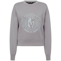 NHL Gray Vegas Golden Knights Levelwear Women's Slate & Snow Sponge Tri-Blend Sweatshirt