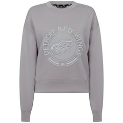 NHL Gray Detroit Red Wings Levelwear Women's Slate & Snow Sponge Tri-Blend Sweatshirt