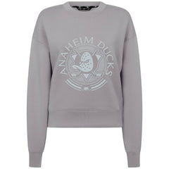 NHL Gray Anaheim Ducks Levelwear Women's Slate & Snow Sponge Tri-Blend Sweatshirt