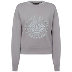 NHL Gray Los Angeles Kings Levelwear Women's Slate & Snow Sponge Tri-Blend Sweatshirt