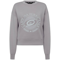 NHL Gray Carolina Hurricanes Levelwear Women's Slate & Snow Sponge Tri-Blend Sweatshirt