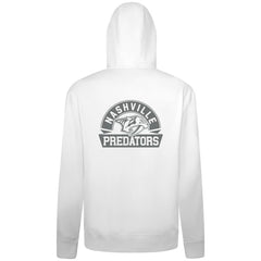 NHL White Nashville Predators Levelwear Podium Chenille Logo Full-Zip Hoodie