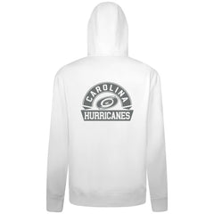 NHL White Carolina Hurricanes Levelwear Podium Chenille Logo Full-Zip Hoodie