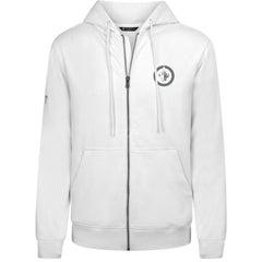 NHL White Winnipeg Jets Levelwear Podium Chenille Logo Full-Zip Hoodie