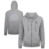 NHL Gray Toronto Maple Leafs Levelwear Podium Chenille Logo Full-Zip Hoodie