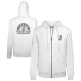 NHL White Vegas Golden Knights Levelwear Podium Banner Arch Full-Zip Hoodie