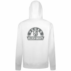 NHL White Vegas Golden Knights Levelwear Podium Banner Arch Full-Zip Hoodie