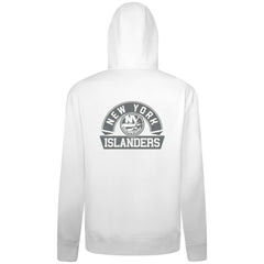 NHL White New York Islanders Levelwear Podium Banner Arch Full-Zip Hoodie