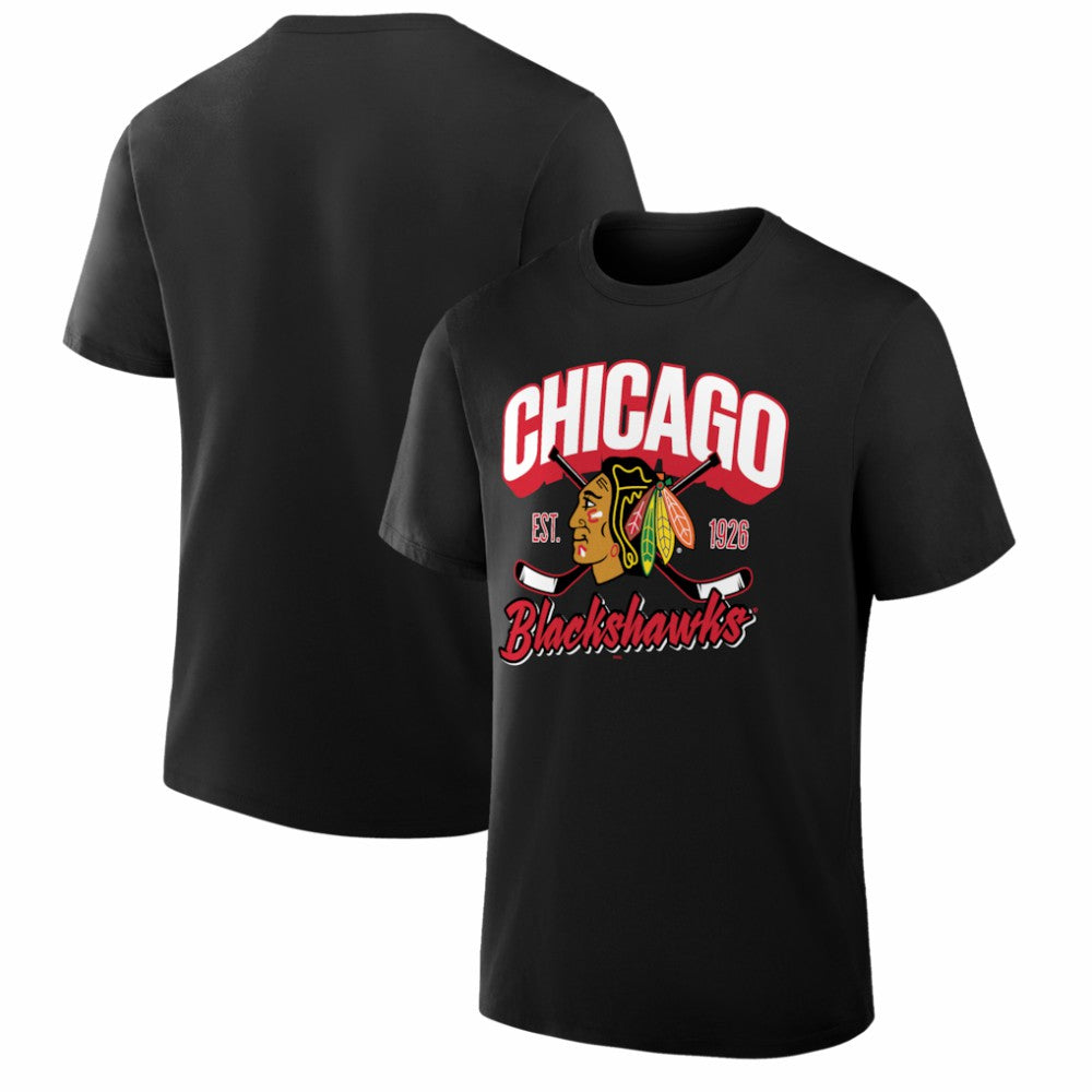 NHL Black Chicago Blackhawks Fanatics Legacy T-Shirt