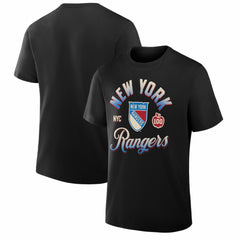 NHL Black New York Rangers Fanatics Legacy T-Shirt