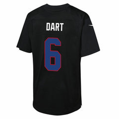 Jaxson Dart Youth Fashion Game Jersey - New York Giants