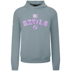 NHL Gray New Jersey Devils Levelwear Hockey Fights Cancer Mandate Tri-Blend Hoodie