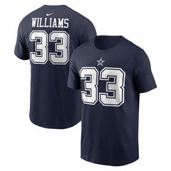 Javonte Williams Name & Number T-Shirt - Dallas Cowboys