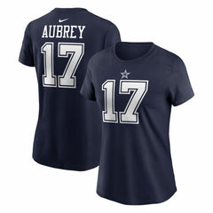 Brandon Aubrey Women's Player Name & Number T-Shirt - Dallas Cowboys