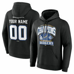 MLB Los Angeles Dodgers 2025 World Series Champions Custom Name & Number Hoodie