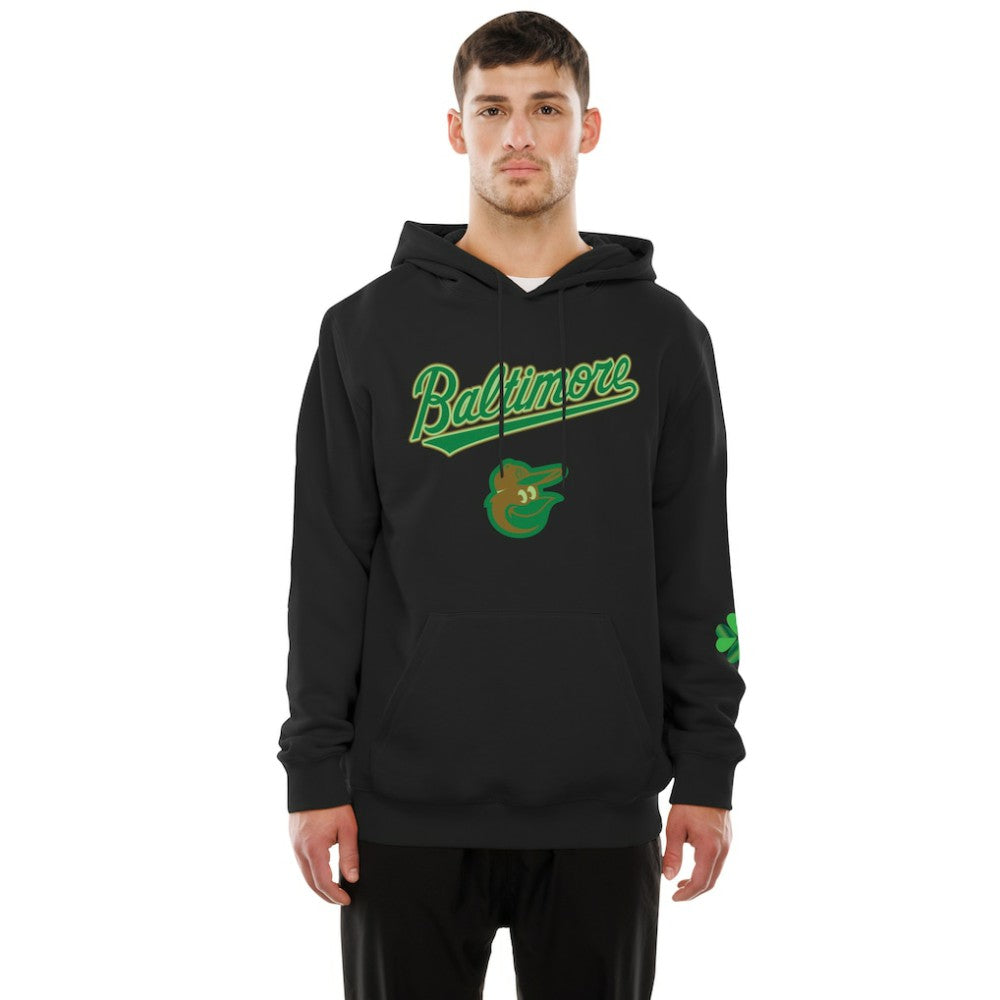 MLB Baltimore Orioles New Era 2026 St. Patrick's Day Fleece Hoodie