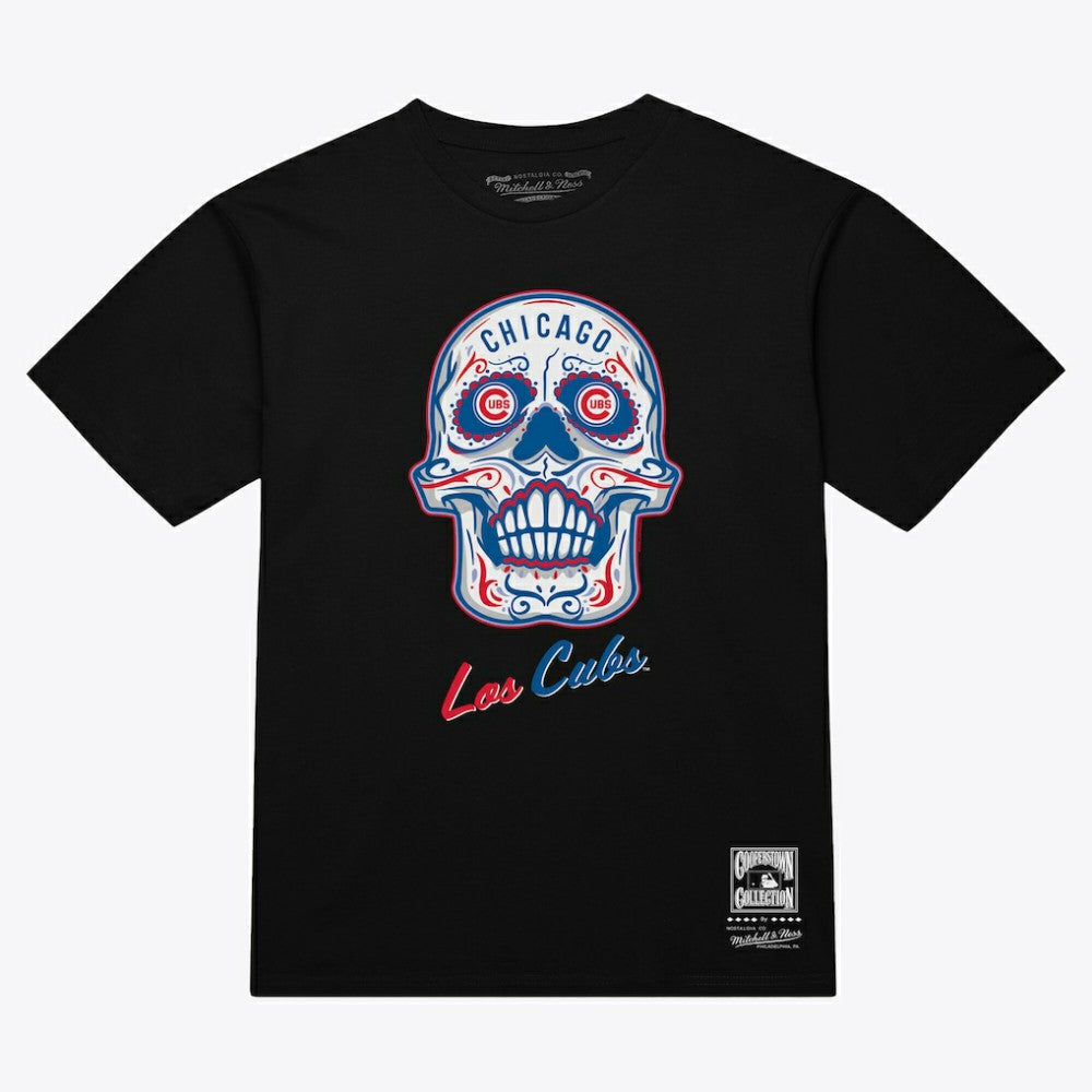 MLB Chicago Cubs Mitchell & Ness Women's Sugar Skull Boxy T-Shirt