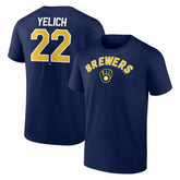 MLB Christian Yelich Milwaukee Brewers Winning Streak Name & Number T-Shirt