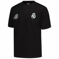 Real Madrid Peace Collective Unisex European Champions Heavyweight T-Shirt - Black