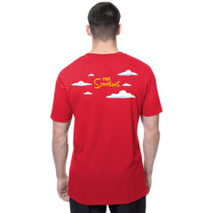 MLB Texas Rangers New Era MLB x Simpsons 2026 Collab Clouds T-Shirt