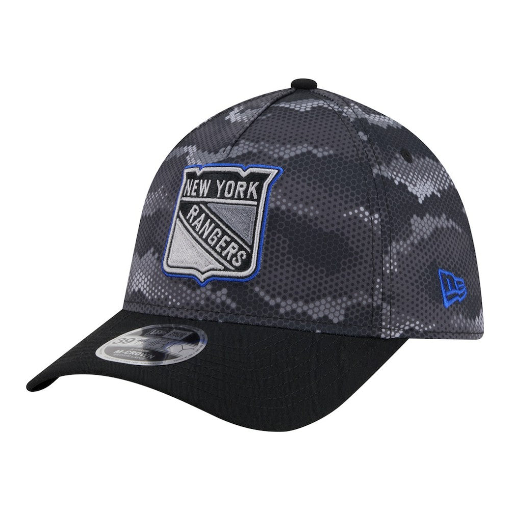 NHL Black New York Rangers New Era Zero Dark 39THIRTY Flex Hat